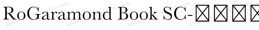 RoGaramond Book SC字体转换